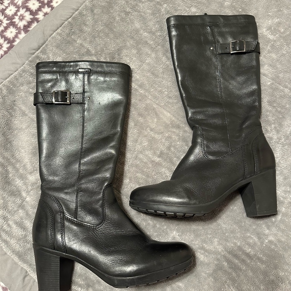 Women's Black Leather Boots
